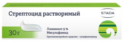 Стрептоцида линимент туба 5% 30г