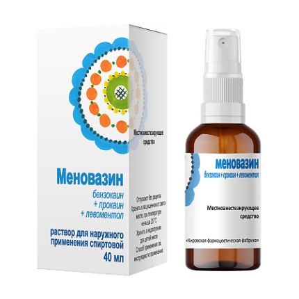 Меновазин 40мл с распылителем