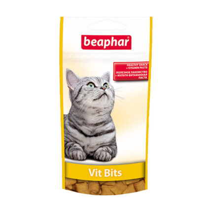 Beaphar Vit Bits мультивитаминные подушечки для кошек, уп. 35 г