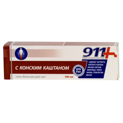 911 Экстренная помощь Конский каштан гель-бальзам д/ног 100мл