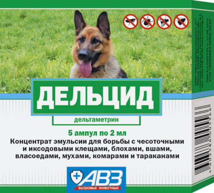Дельцид, раствор 2 мл, уп. 5 ампул