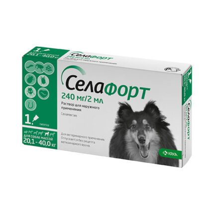 Селафорт, 240 мг для собак 20,1-40 кг, пипетка 2 мл