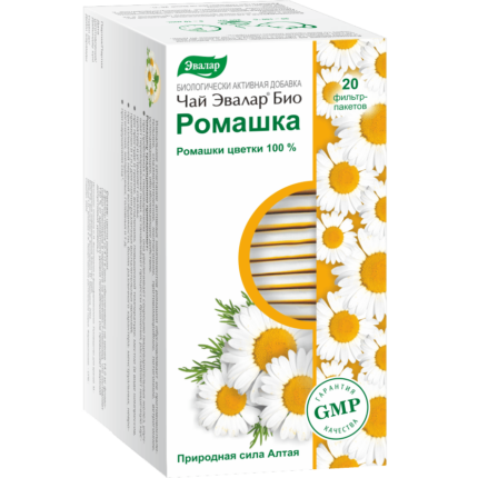 Чай Эвалар БИО Ромашка 20 фильтр-пакетов