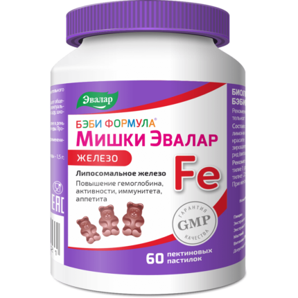Бэби Формула Мишки Железо 60 пастилок