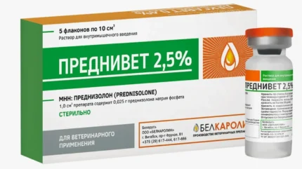 Преднивет, раствор для инъекций 2,5%, фл. 10мл
