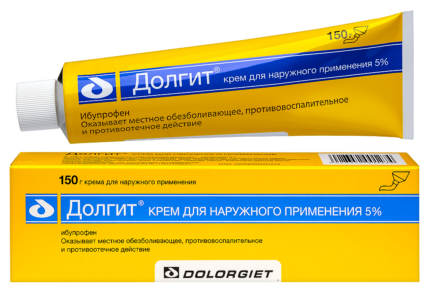 Долгит крем туба 5% 150г
