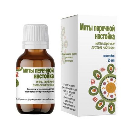 Мяты перечной настойка фл. 25мл